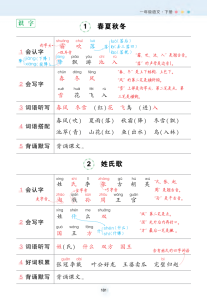 2025春状元语文笔记（背记清单）-大海创业资源网