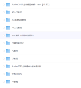 Adobe全家桶合集 Windows版+MAC版 软件+课程 PS、PR、LR、AE、AU等等 260GB-大海创业资源网
